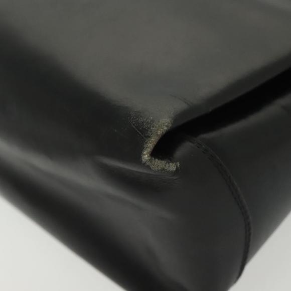 GUCCI Hand Bag Leather Black Gold Auth ep10870 - Picture 16 of 16